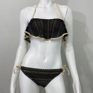 Inmocean 2pc Black Bikini Top SzS Bottom SzM